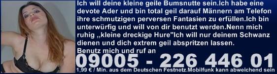 Telefonsex mit geiler Bumsnutte